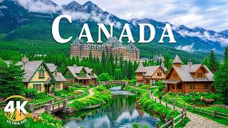 Canada 4K | Banff Mountain Glow – Turquoise Lakes, Icefields and Pine Valleys beneath Vast Skies