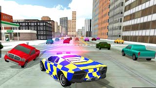 Escape from police - police car vs gangster cars | Police Car Driving - Motorbike Riding