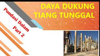 Pile 2 Daya Dukung Tiang Tunggal  (Tahanan Ujung Tiang)