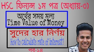 সুদের হার নির্ণয়, How to calculate rate of interest? hsc finance 1st paper chapter-3, Moder Biddaloy