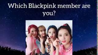 Which Blackpink member are you?🤩