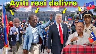 20 janvier sa fèk tonbe vin tande Donald Trump dakò Guy Philippe dirije ayiti Leslie Voltaire sezi