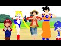 (REMAKE) (MMD x DBZ x SMB x STH x SM x One Piece) Yay! Yay! Yay!