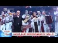 Andra, duet impresionant cu tatal ei la Sala Palatului