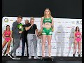 klara piętak vs. sara jóźwiak weigh in face off armia fight night 13 r wmma