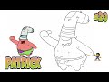 How To Draw Patrick With a SOCK on His Head
