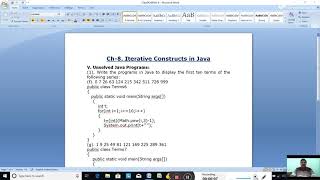 Date-1/2/2021. Class-9. Computer Applications. Ch-8, Iterative Constructs in Java. Part-8.