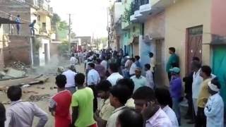 Valmiki basti demolished in rampur for shopping mall