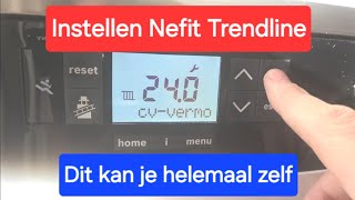 Instellen Nefit Trendline Hrc25 cw4 cv-ketel cv-ketel...