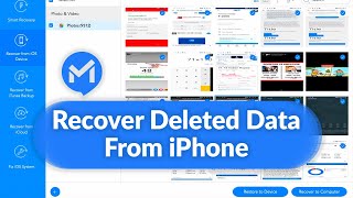 How to Recover iPhone data using iMyFone D-Back | iPhone Data Recovery Software