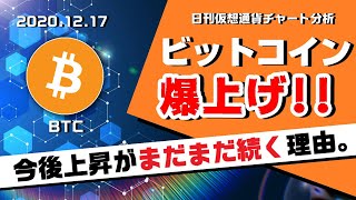 【BTC】ビットコイン40万円の爆上げ！上昇相場はまだまだ続く！今後の相場と値動きについて解説！日刊仮想通貨チャート分析【12月17日（木）】