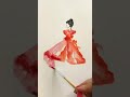 watercolor painting Ballet Dancer | Short Video #shorts