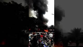 Gawat, detik detik SPBU Cipinang Terbakar