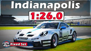 iRacing Porsche Cup Indianapolis Road Track Guide - 1:26.0