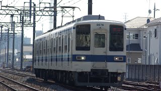 東武8000系8676f 亀戸線返却回送 北越谷～大袋通過