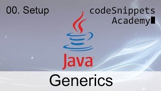 Java Generics 00. Setup