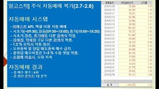 알고스탁]지난주 주식자동매매복기 및 수익 공개 (2.7-2.8)