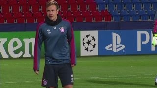 Viktoria Plzen v Bayern Munich - Bayern train before Plzen clash