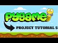 Pygame Beginner Project Tutorial 5 | Character movement part 2 | Python Tutorial |