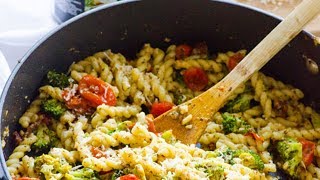 Healthy Pasta with Pesto and Broccoli