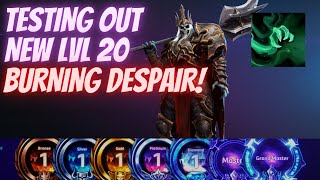 Leoric March - TESTING OUT NEW LVL 20 BURNING DESPAIR - B2GM Season 5 (Plat 5)