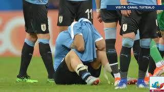 El desconsolado llanto de Luis Suárez tras la eliminación de Uruguay en la Copa América