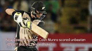 Colin Munro scored a hard-hitting century against India | IND vs NZ | 2nd T20 | 4th Nov 2017