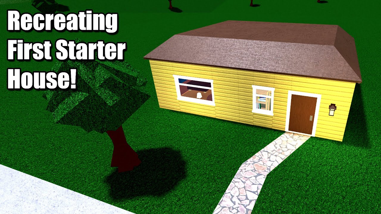 Recreating The FIRST STARTER HOUSE In Bloxburg!! • Roblox - YouTube