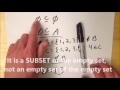 why is the empty set a subset of every set set theory subsets subset definition