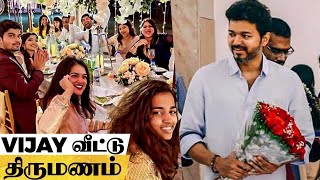 Vijay வீட்டு திருமணம், Sneha Britto weds Akash Murali | Thalapathy, Master, Atharvaa