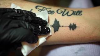 Soundwave Tattoo by Skin Motion | Salam testing