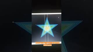 Making star pattern using python turtle graphics |Amazing_coder007 #shorts
