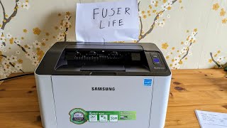 Check FUSER \u0026 Roller Life Health Samsung Printer M2020 M2021 M2022 M2022W M2024 M2024w M2026 M2026w