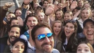 Gerard Butler Crashed a School Trip in New York