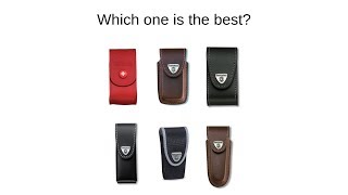 Victorinox nylon vs leather belt pouch, what are the differences?