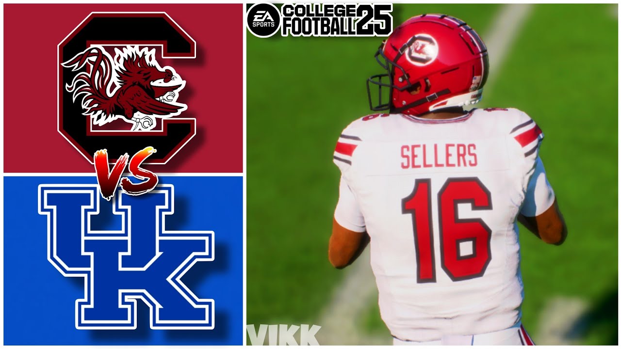 South Carolina Vs Kentucky Week 2 Simulation (College Football 25 ...