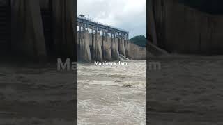 Manjeera dam srd | 3 gates opened #floods #dam