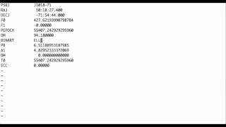 Solve a pulsar using tempo2