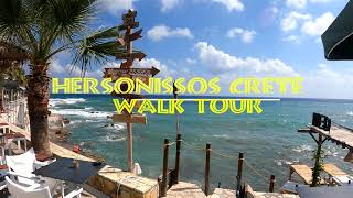 Hersonissos Crete: A 4k Walking Tour