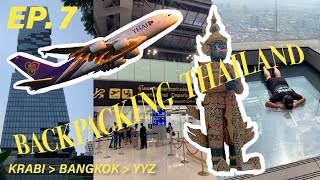 Backpacking Thailand ep7 - Sleeper train from Krabi to Bangkok and the sky walk!