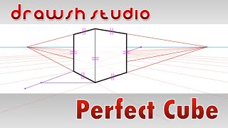 How To Draw A Perfect Cube In Perspective
