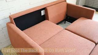 Blaine \u0026 Noble Sofa Bed Operation Tutorial | Easy Use \u0026 Features