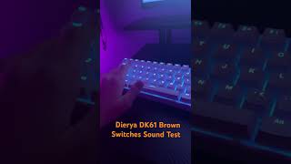 Dierya DK61 Best Budget Price Keyboard! Brown Switch. #gaming #shorts #keyboard