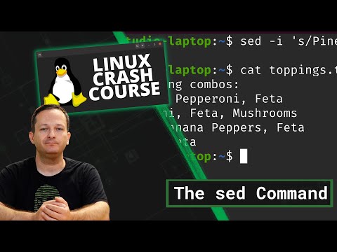 Linux Crash Course - The sed Command