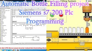 Automatic Bottle Filling project, Siemens s7-200 Plc Programming Cpu224XP