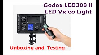 Godox LED308 II LED Video Studio Light ( Unboxing and Testing )