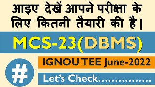 Mcs-023:dbms important question | Introduction to database management system