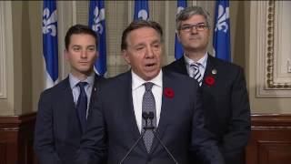 Point de presse François Legault - Financement public du PLQ