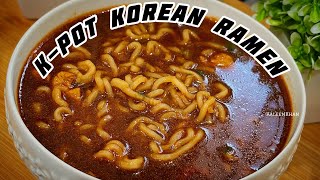 5 minute Knorr K-Pot Spicy Korean Ramen #korean #ramen #spicy #noodles