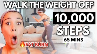 10000 Step FAST Walking Workout | 1 Hour Fat Burning Endurance